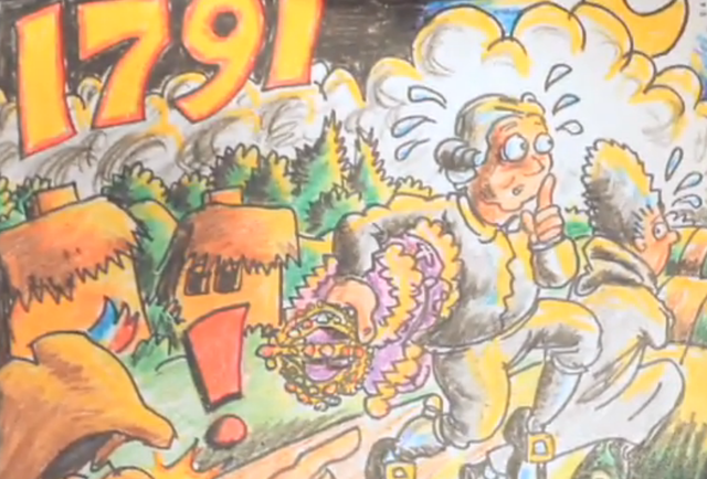 The Royal family tries to escape France.