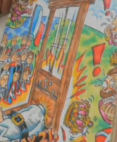 King Louis XVI was executed by guillotine.