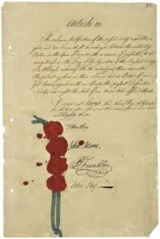 The Treaty of paris 1783