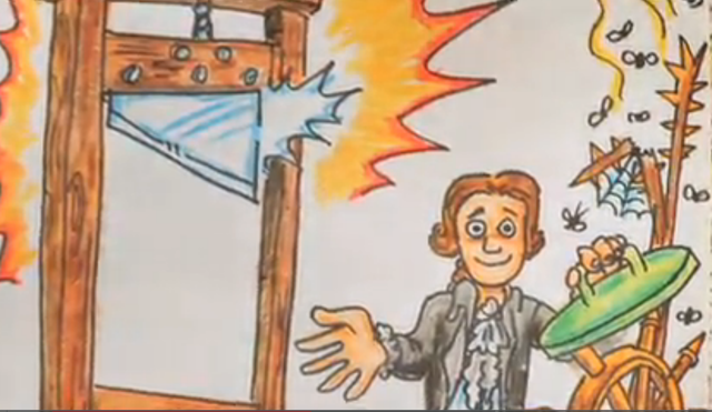 Guillotine Patented and King Beheaded