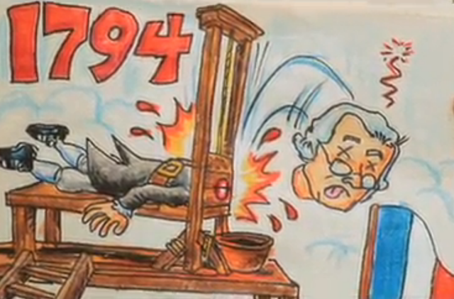 New King Robespierre Beheaded and Start of France's New Directory