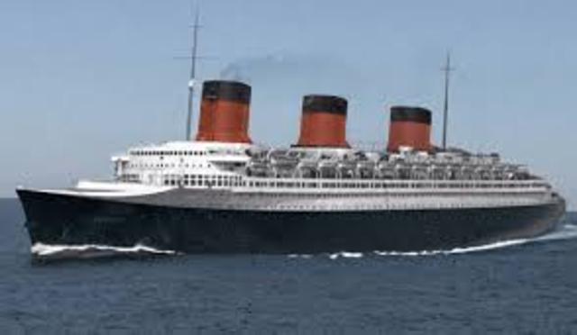 The last migrant carrying ocean liner