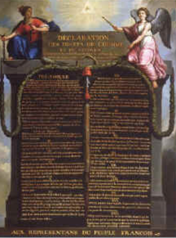 The Declaration of the Rights of Man is signed.