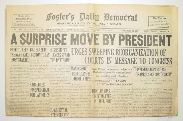 Roosevelt 's Court packing plan