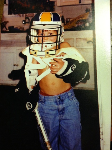 I started playing lacrosse