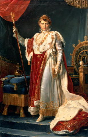 Napoleon crowns himself emperor, begins to create a vast European Empire