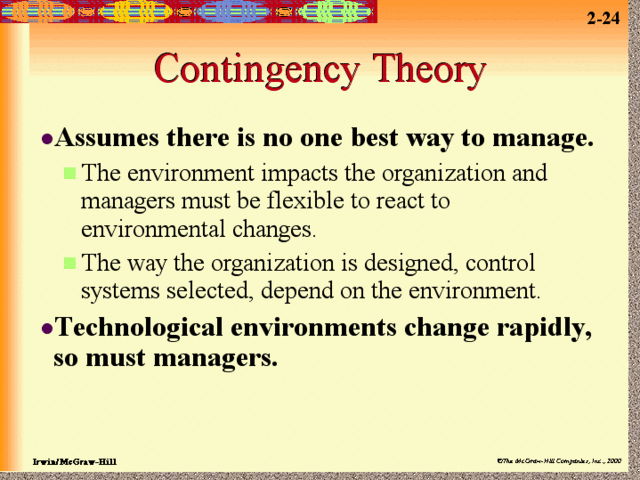 Contingency Theory