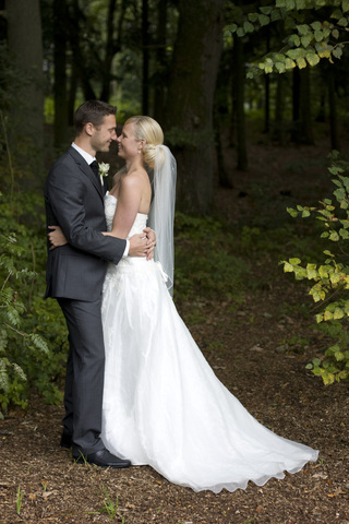 Jacob og jeg blev gift i Balle Kirke