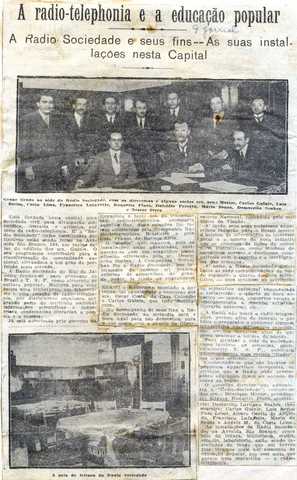 Doação da radio sociedade do RJ