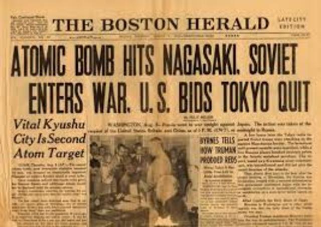 Bombs on Nagasaki