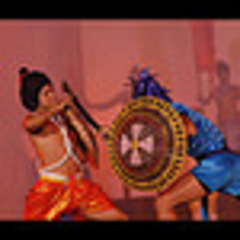 Thai king defeats Khmer king.