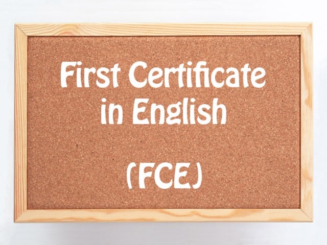 I start to study FCE