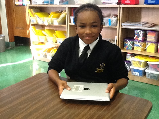 First iPad Recipient at WCCS