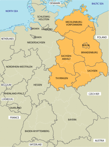 Die Deutsche Demokratische Republik ist gerundet