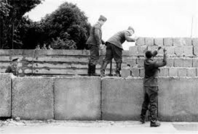 Bouw Berlijnse muur