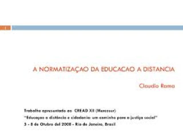 Normalização da EAD