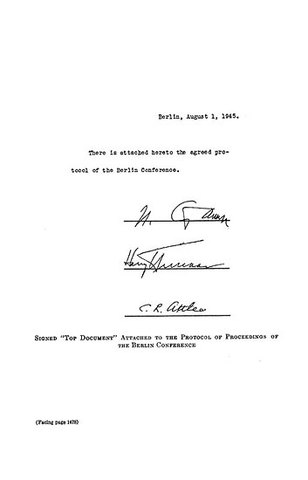 Die Potsdamer Konferenz beendet