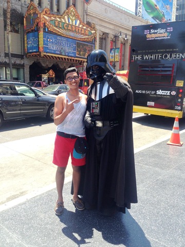 Trip to LA! I see Darth Vader!