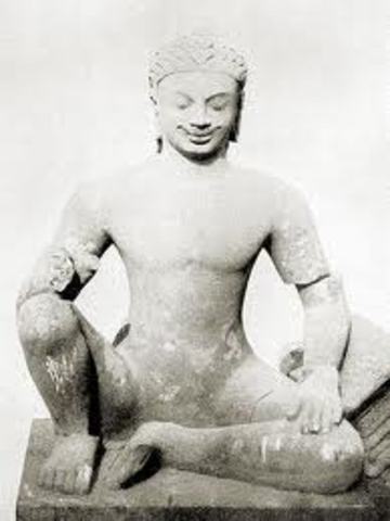 Yasovarman the 1st becomes king after Indravarman.