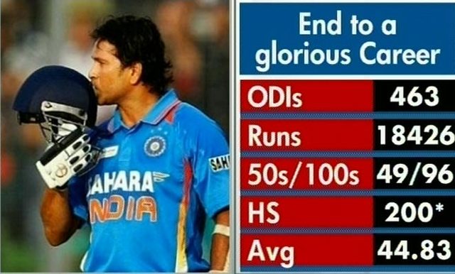 Announced his retirement from ODI cricket. Finished his career with a world record of 463 matches, 18,426 runs, 49 hundreds and 96 fifties. He also picked up 154 wickets and took 140 catches.
