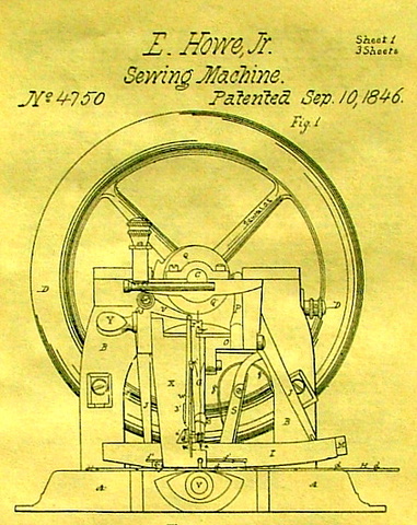Elias Howe invents the sewing machine