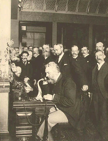 Alexander Graham Bell patents the telephone
