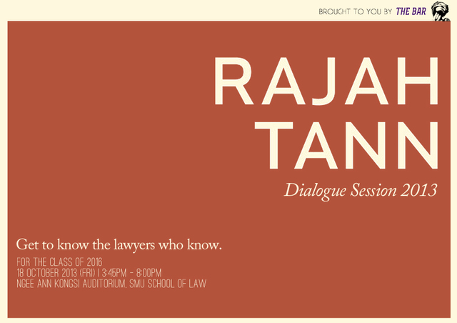 Rajah and Tann Dialogue and Networking Session