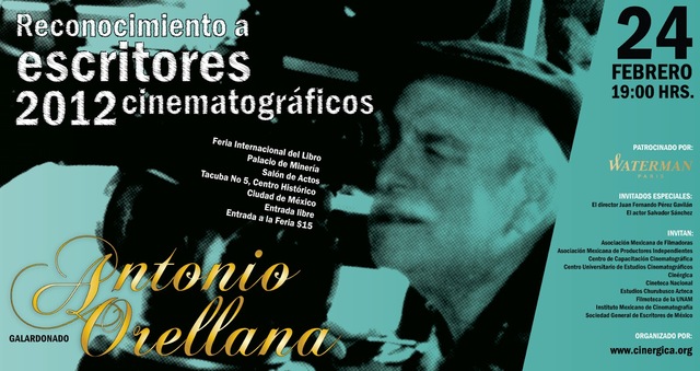 Reconocimiento a Escritores Cinematográficos mexicanos.