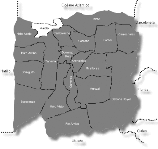 Barrios del pueblo Arroyo