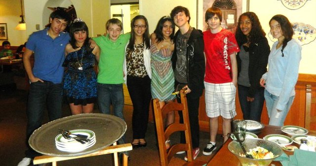 Celebrating my 15th Birthday with some of my best friends at the time
