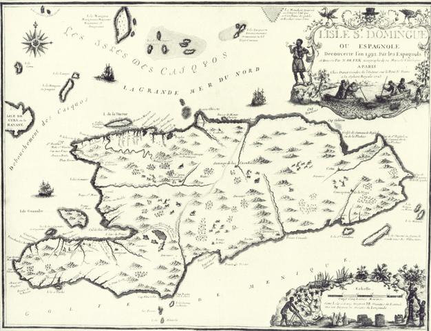 Columbus landson Hispaniola