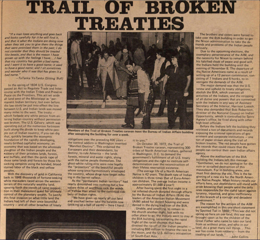 The Trail of Broken Treaties