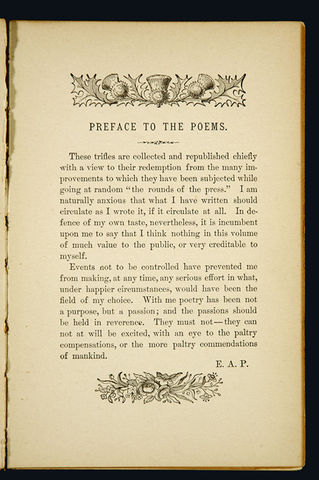 Poe writes his first poem