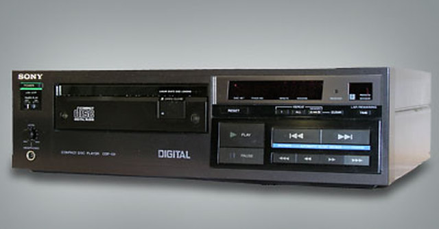 Sony CDP-101, (a digital cd player/ sterio) is put into production