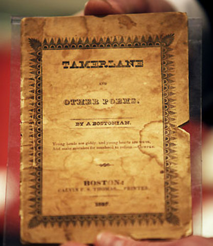 Poe enlists in the U.S. Army