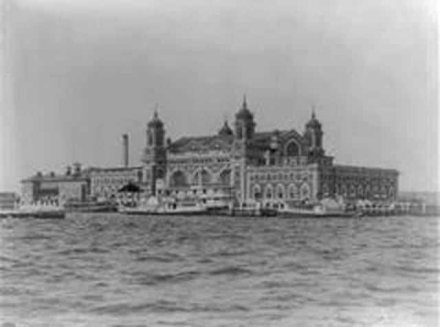 Passing through Ellis Island