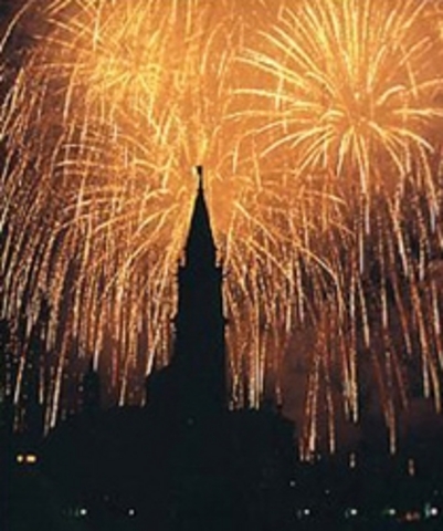 Oggetti volanti alla festa del Redentore a Venezia