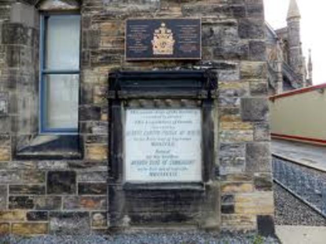 The Cornerstone of the Parliament Building is laid