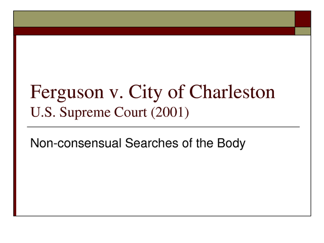 Ferguson v. City of Charleston