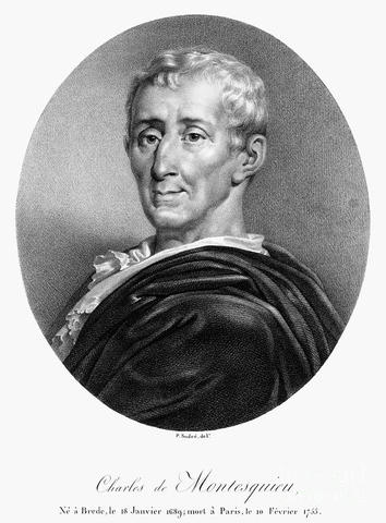 Montesquieu writes "On the Spirit of Laws"