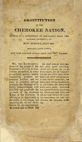 Cherokee Constitution