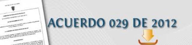 ACUERDO 029 DE 2011
