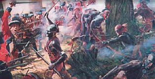 General James Abercrombie and Lord Howe assemble a force of 16,000 men on the south shore of Lake George.