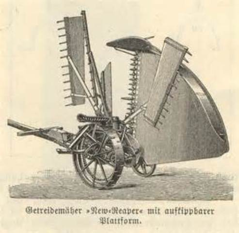 Got a reaper and thresher and our wheat production doubled.