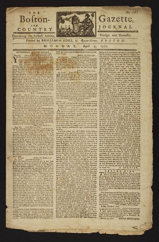 Caleb Philips publicou anúncio de aulas por correspondência na Gazzete de Boston (EUA).