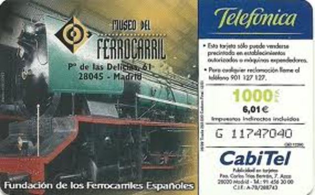 Tarjeta de cabinas telefonicas