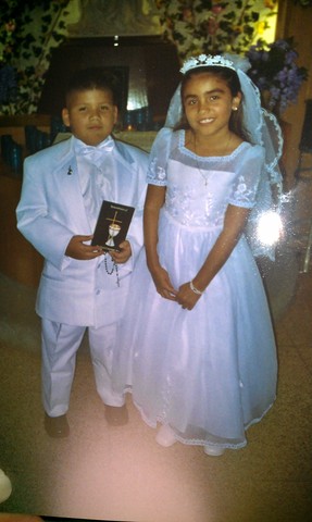 First Communion with my friend John Paul; Our Lady Of Perpetual Help Catholic Church