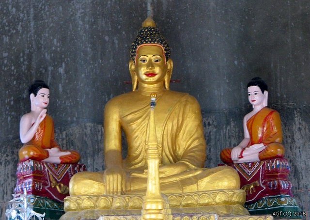 Buddhism becomes the main religion for the Khmers.