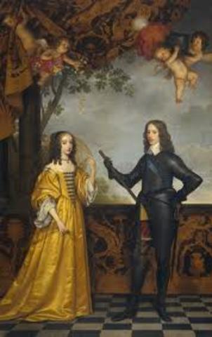 William and Mary Orange enter the throne