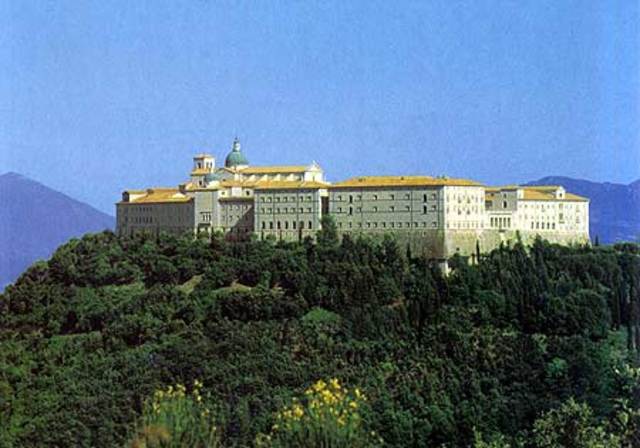 First Monastary in Monte Cassino, Italy